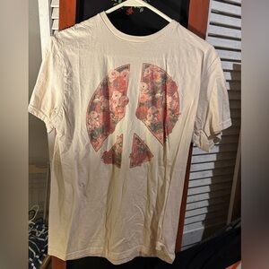 Floral Peace Graphic T-Shirt